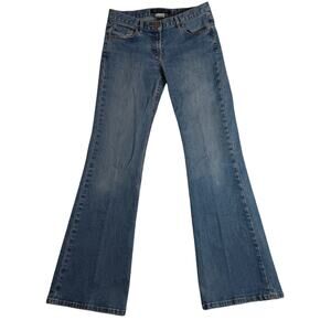 Vintage French Connection Jeans Women 6 30X32 Blue Slim Flare Classic Hippi Boho